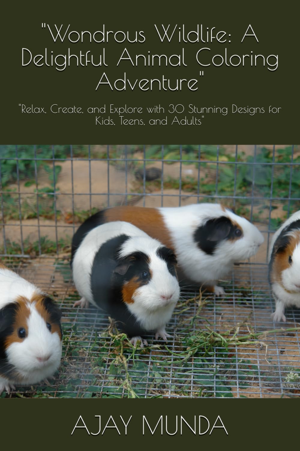 Wondrous Wildlife: A Delightful Animal Coloring Adventure": "Relax, Create, and Explore with 50 Stunning Designs for Kids, Teens, and Adults