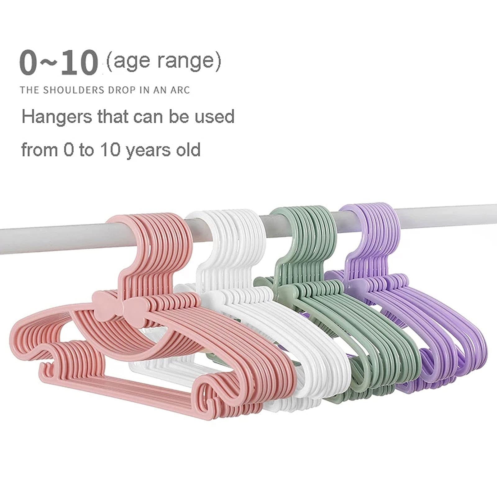 Amazon.co.jp: ベビーハンガー、省スペースの50個入りプラスチック製