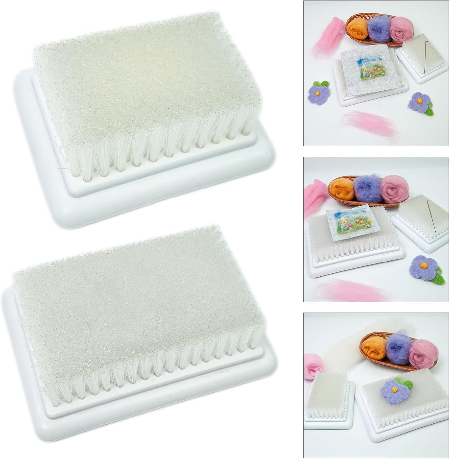 Whoasyst Felting Needle Mat Brush Wool Felt Punches Craft Tool for Embroidery Stitching and Craft Felting