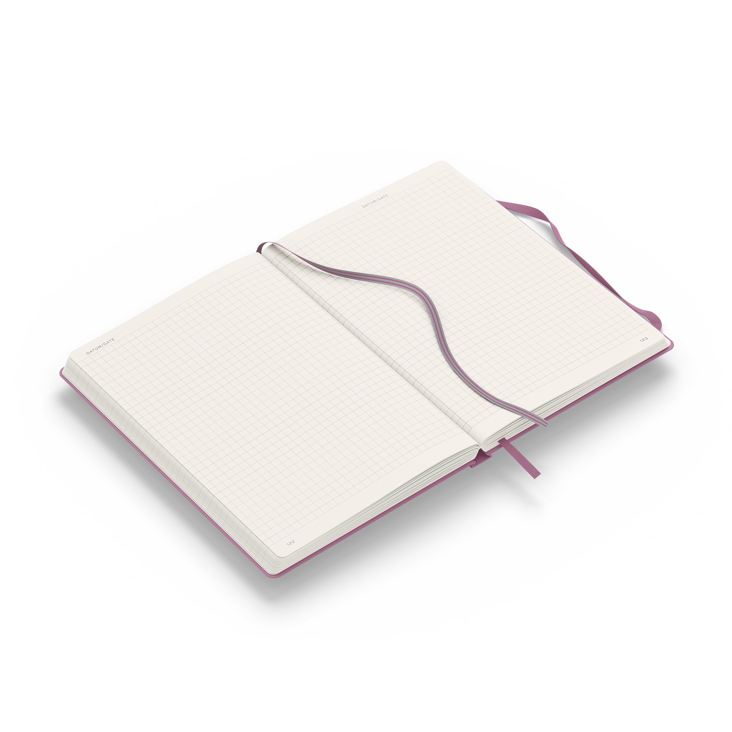 LEUCHTTURM1917 372187 Libreta Medium (A5) 145 x 210 mm, Tapa Dura, 251 páginas numeradas, Dusty Rose, Cuadriculada