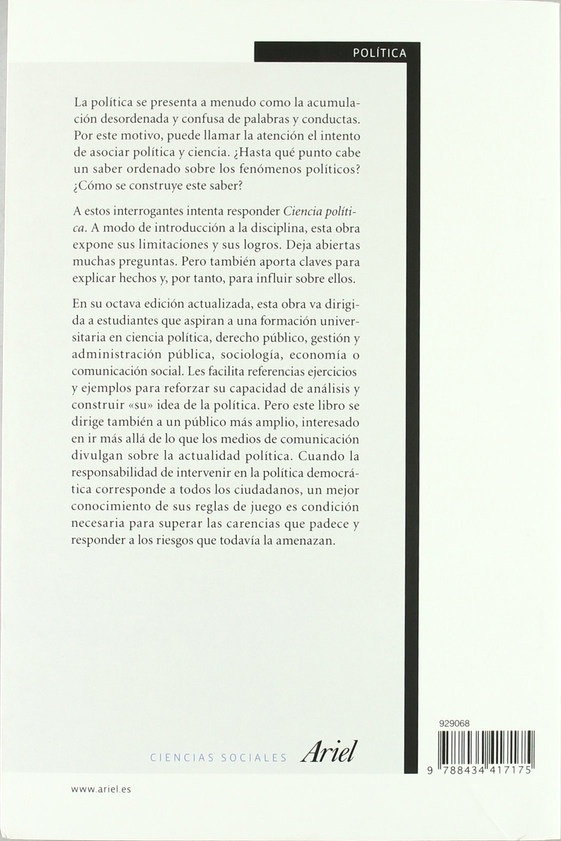 Ciencia política : una introducción: 1