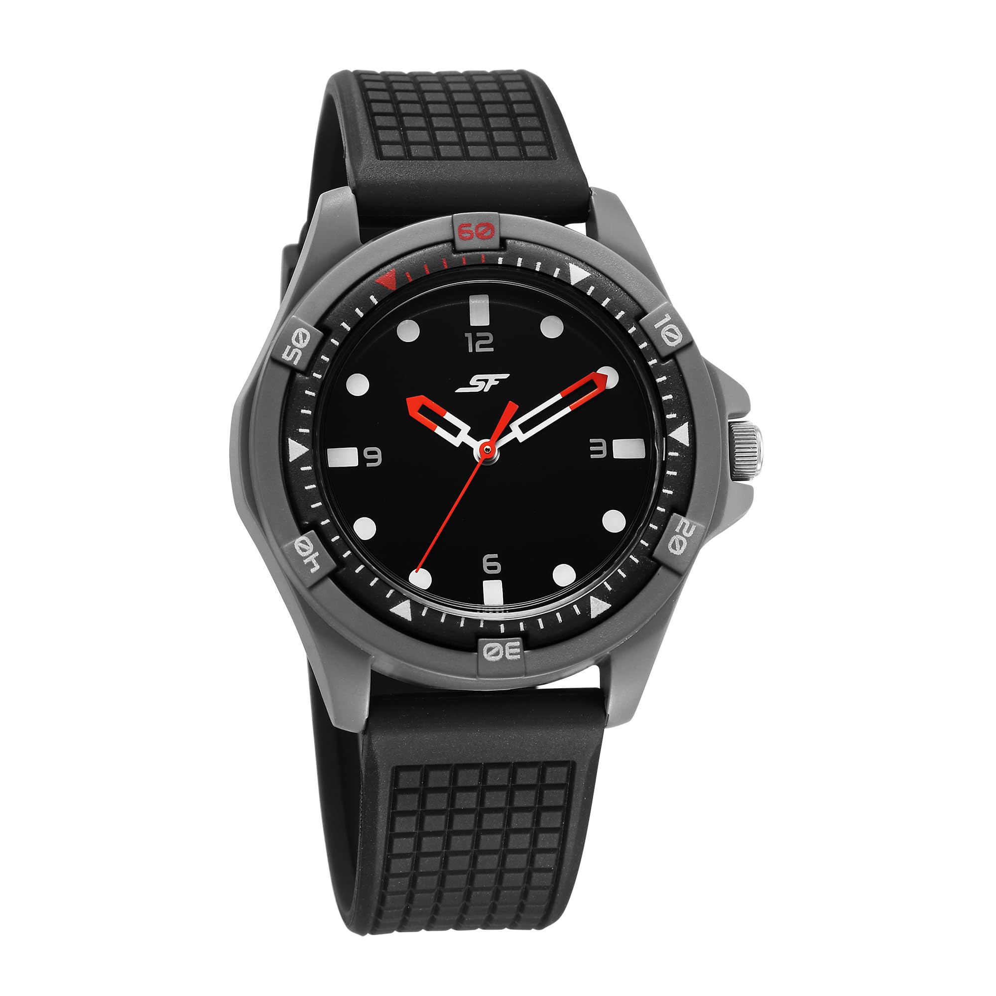 SF Sporty Black Dial Polyurethane Strap Watch for Men-7930PP23W (B0C8J7SCVR) Amazon Price History, Amazon Price Tracker