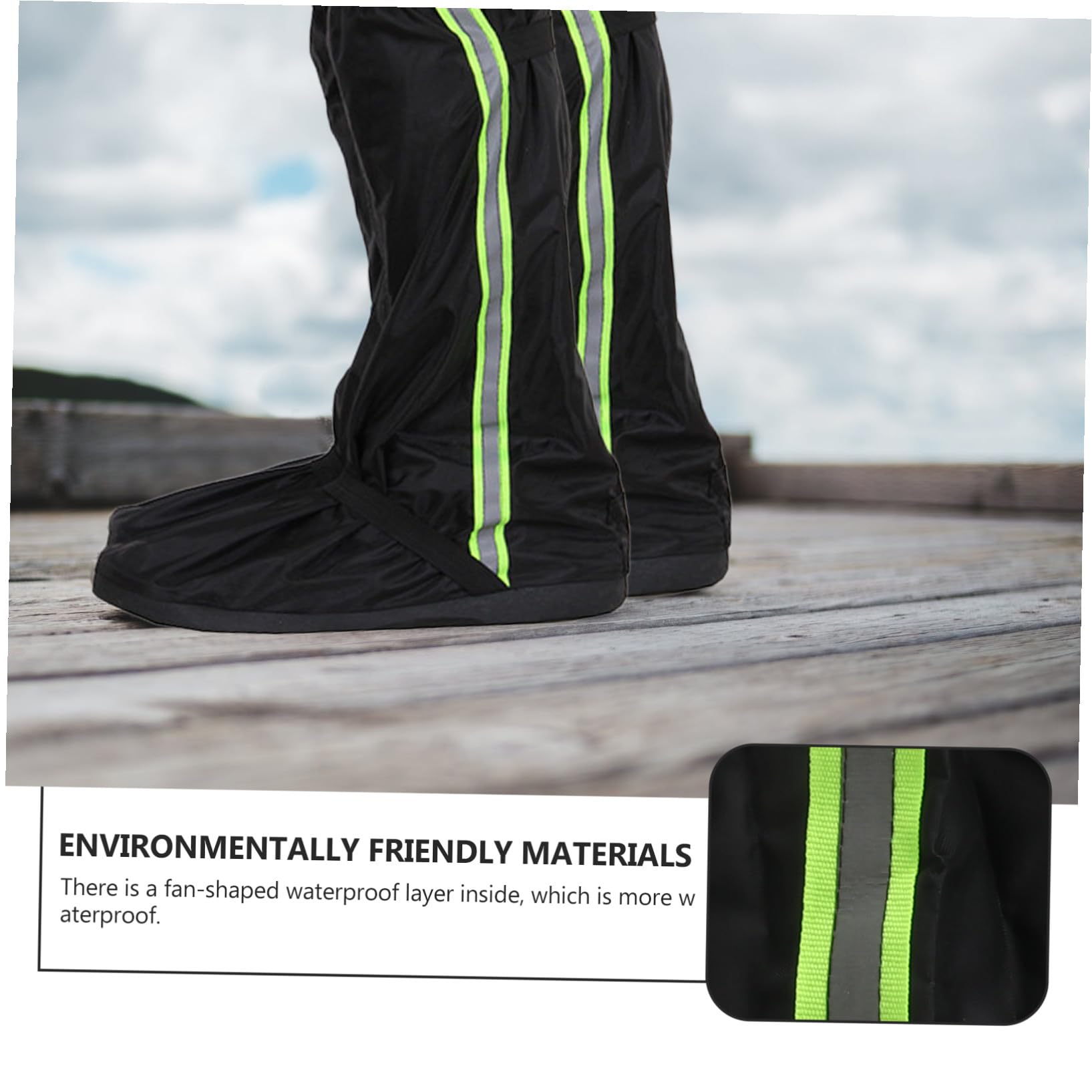 Polainas Impermeables para Exteriores y Senderismo, Cubre Zapatos De Tela Oxford Negra XXL, Resistentes Al Agua y Viento, Ajustables para Hombre y Mujer, Uso Trekking, Caza y Escalada