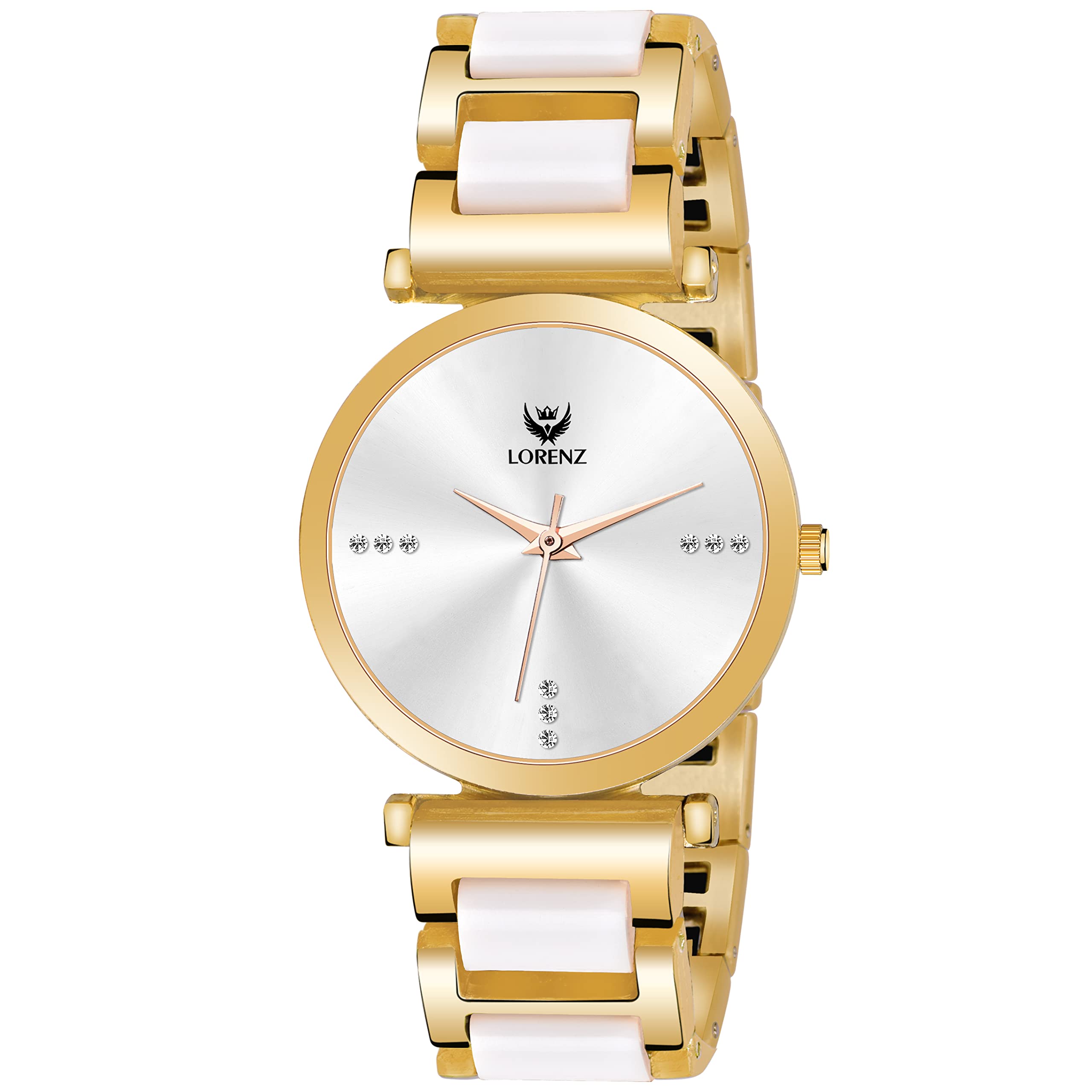 LORENZ Women Silver-Gold Toned Analogue Watch | AS-131A (B0C1T72VLM) Amazon Price History, Amazon Price Tracker