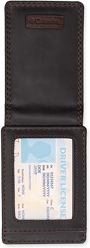 Miniatura 8 de Columbia - Cartera con bolsillo frontal para hombre con clip para dinero