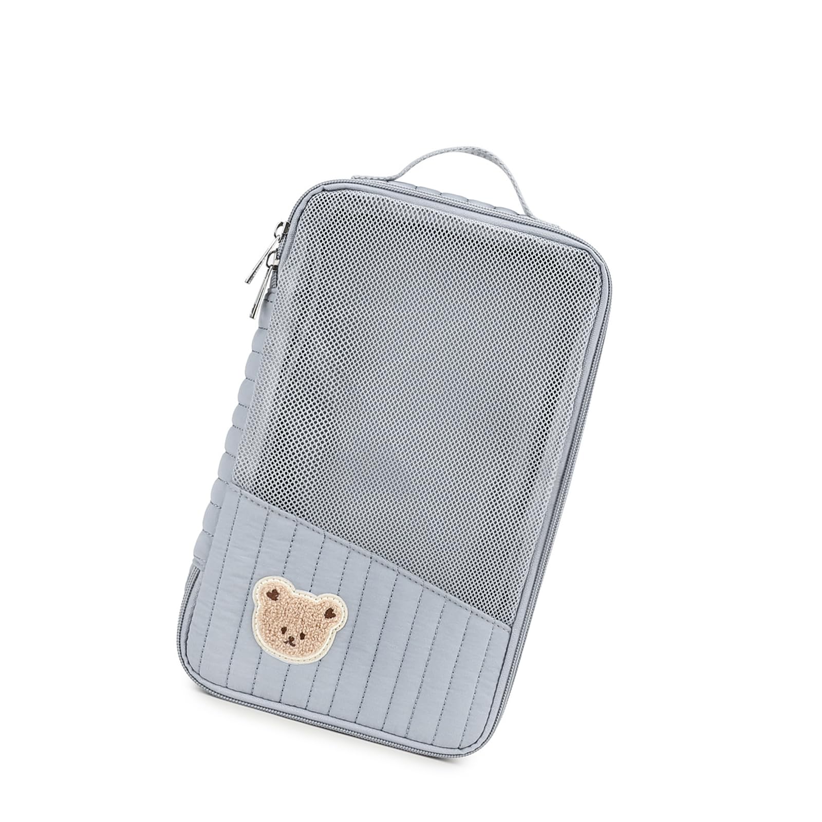 HGENAHGTF Lightweight Cotton Diaper Organiser with Roomy Compartments, Quick Access Zipper for Travel & Daily Use Compact Storage for On-the-Go Parents