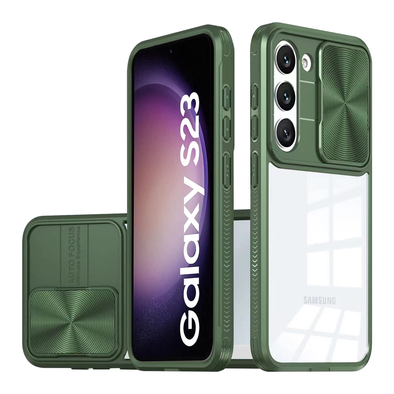 Custodia Silicone Per Galaxy S23 Ultra | Protezione Fotocamera | Verde Mezzanotte - Foto 7