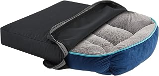 SELUGOVE Dog Bed Covers 53L Ã— 43W Ã— 5H Inch Washable Black Thickened Waterproof Oxford Fabric with Handles and Zipper Reusable Dog Bed Liner Cover for Large 110-125 Lbs Dog