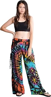 Orient Trail Women's Cold Dyed Wide Leg Palazzo Yoga Tie Dye Pants