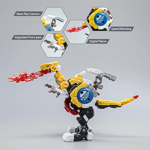Miniatura 5 de 52TOYS BeastBox Mega Dio - Juguete transformer de dinosaurio, figura de acción, juguetes de dinosaurio, todo en uno, se transforma en dinosaurio