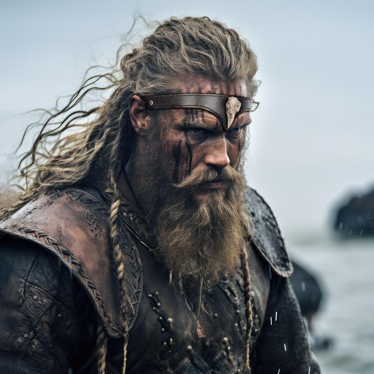 L'VOW Viking Leather Headband Adjustable Medieval Headpiece LARP Costume Renaissance Pirate Cosplay Accessories - Image 3