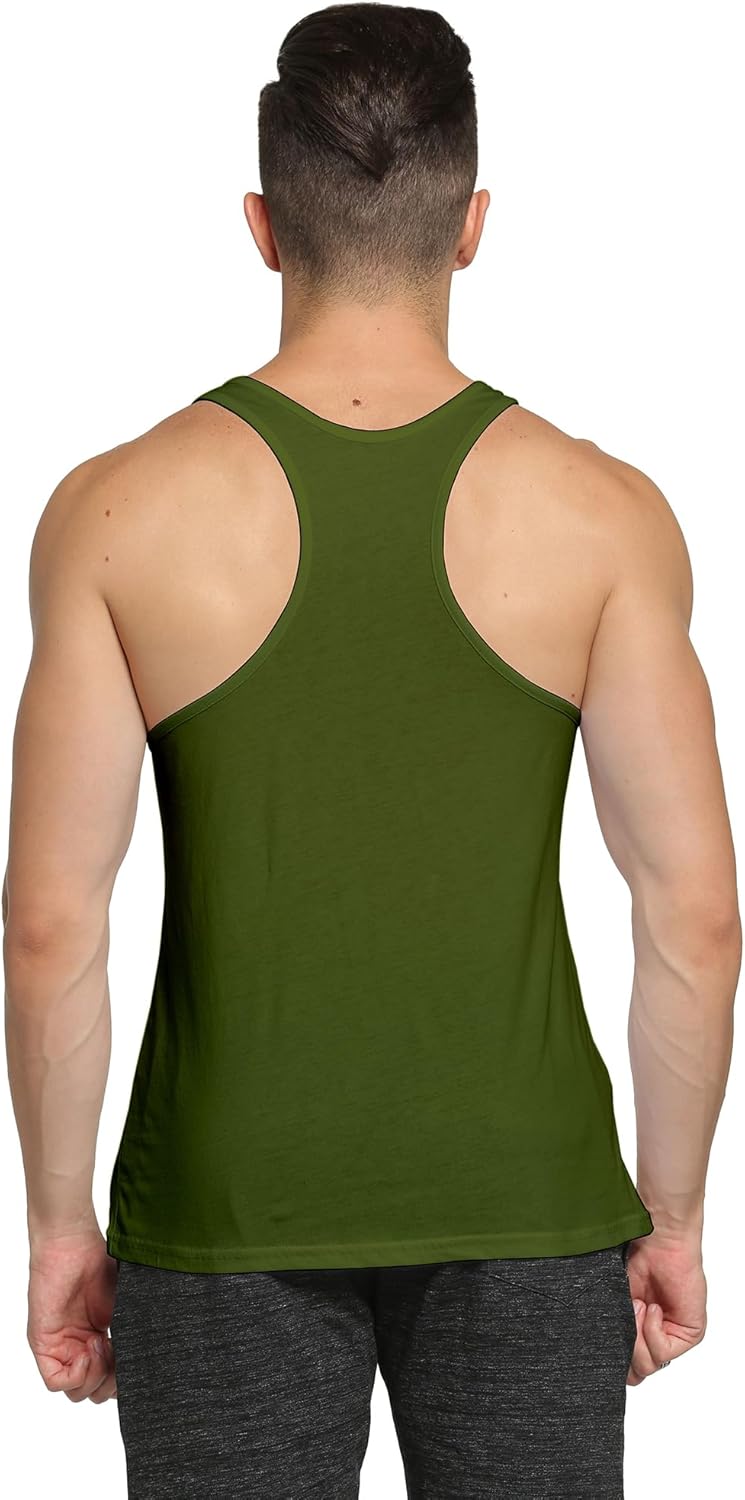 GYMLEADER Men's Tank Top Workout Gym Muscle Shirt Y Back Fitness Bodybuilding Stringer Shirt - Image 5