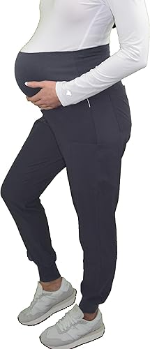 Green Town Scrubs for Women - Maternity Scrubs Jogger Scrub Pant, 4 Pockets, Easy Care Stretch Fabric Uniforms