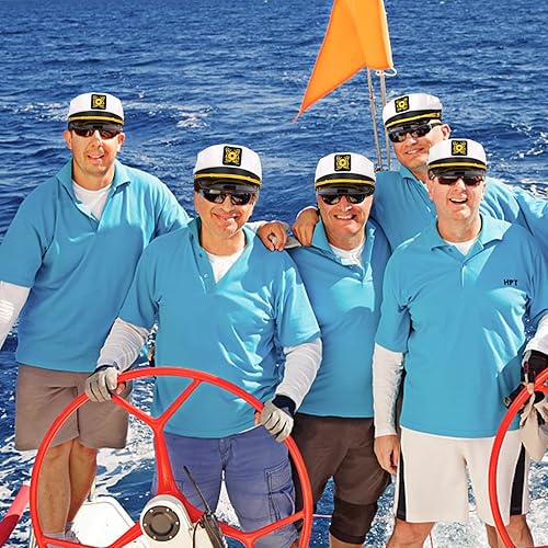 Miniatura 3 de Yacht Captain Hat for Men Women Adjustable Sailor Hat for Party 146 Pack