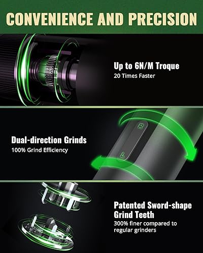 Miniatura 4 de K1 - Molinillo eléctrico de hierbas para cocina, portátil, con pilas, para moler hasta 0.04 onzas