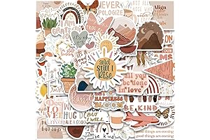 50PCS Mini Fridge Boho Stickers for Motivation