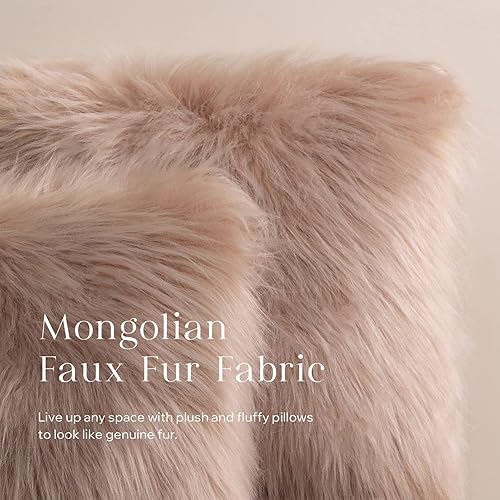 Miniatura 9 de Fundas de cojín Phantoscope serie de lujo, fundas de cojín de piel sintética estilo Mongolia, para sofá, cama y silla