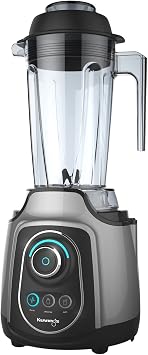 خلاط Kuvings Power KPB351S - مثالي للعصائر والعصائر والمزيد - فائق الكفاءة - 1600 واط - 2000-20000 - مكونات خالية من BPA - سهل التنظيف - فضي