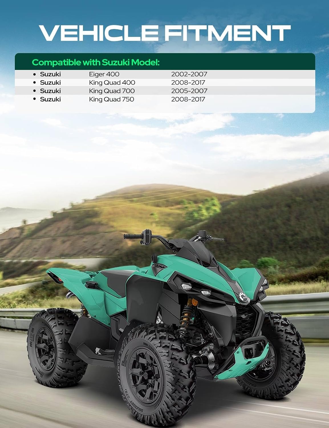 YHTAUTO 4x110 to 4x137mm Wheel Adapters 1 inch Fits Suzuki Eiger 400 King Quad 400 King Quad 700 King Quad 750, Tire Spacers w/ M10x1.25 & 12.9 Grade Studs, 74 mm Center Bore 4 Lug 4PCS