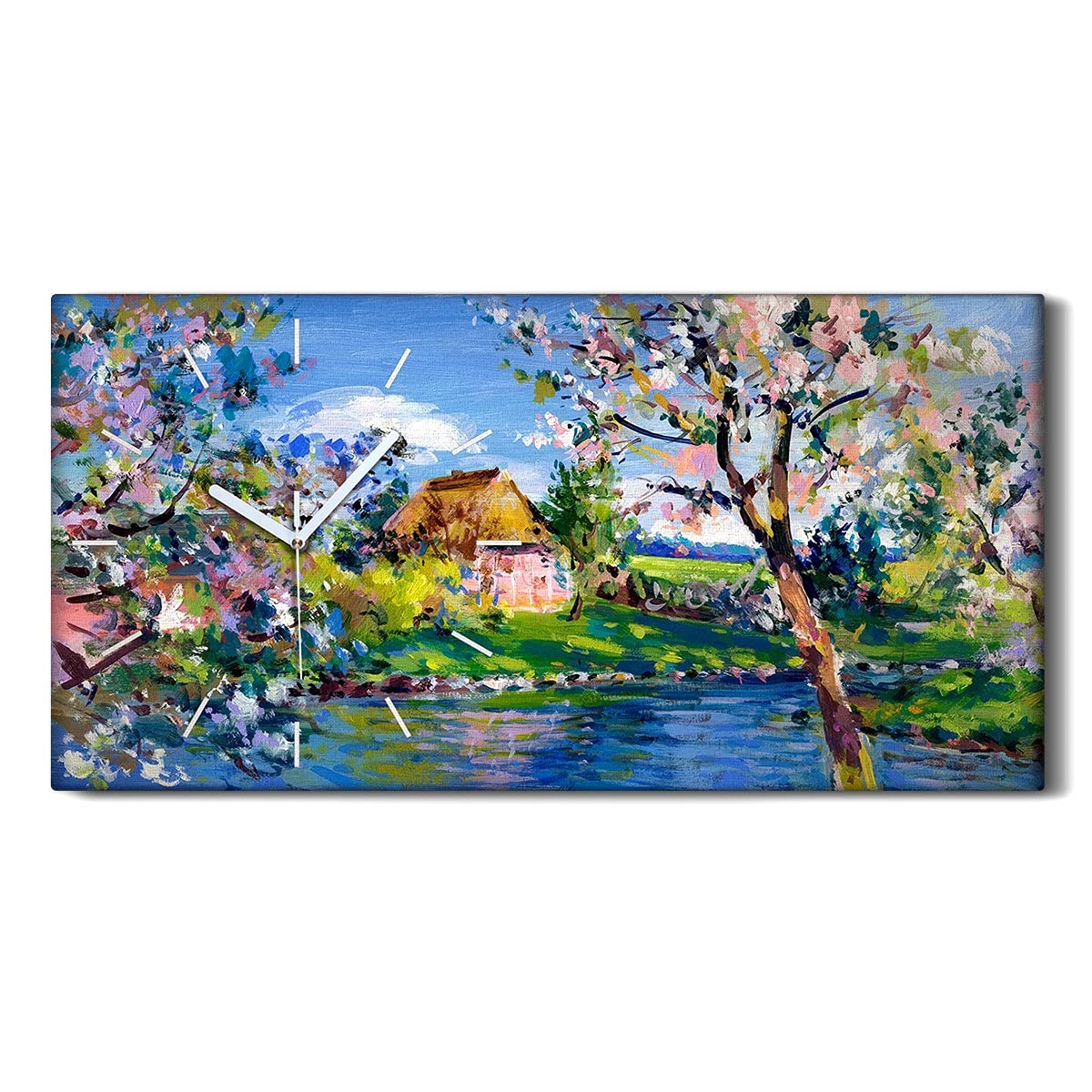 Horloge sur Toile Image Art Moderne Salon Chambre Décoration Printemps