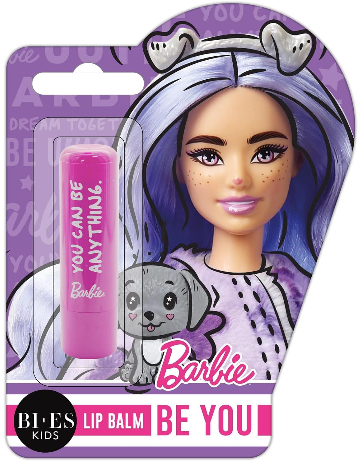 Barbie Be You Vanilla Flavour Lip Balm with Moisturising, Hydrating and Nourishing Formula for Kids