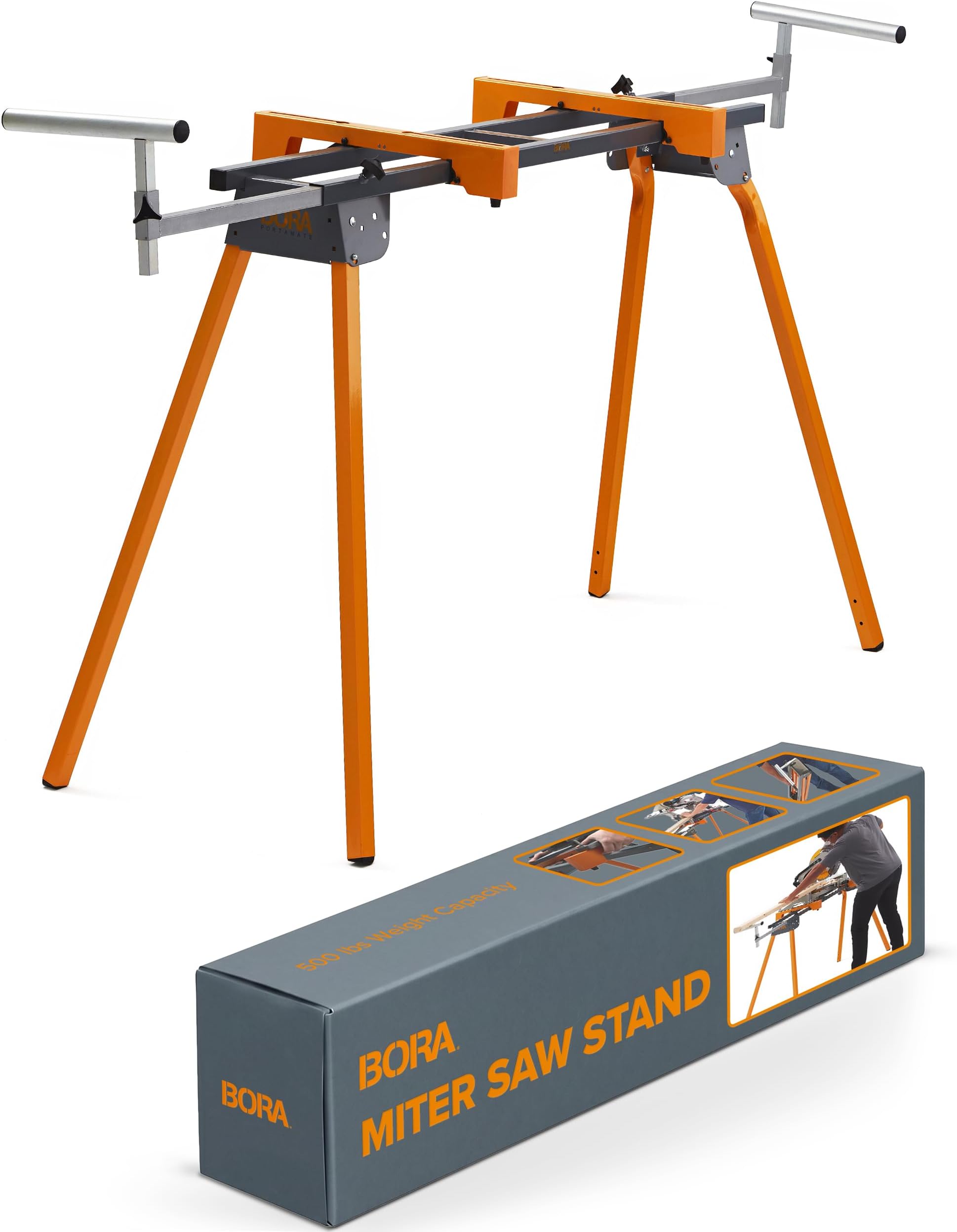 BORA PM-4000 Universal Mitre Saw Stand – Quick-Release Mounts