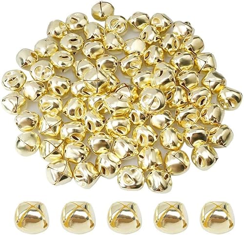 EliteKoopers 6mm Jingle Bell Beads For Xmas Craft Christmas Charms Jewellery Decor Item