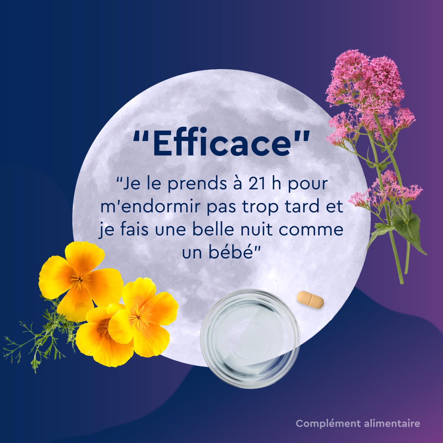 Euphytose Nuit LP Mélatonine 1,9 mg - Complément Alimentaire Sommeil Adulte - Favorise l'Endormissement et la Qualité du Sommeil - Libération Prolongée 8H - Valériane - 3x15 comprimés - 45 Nuits