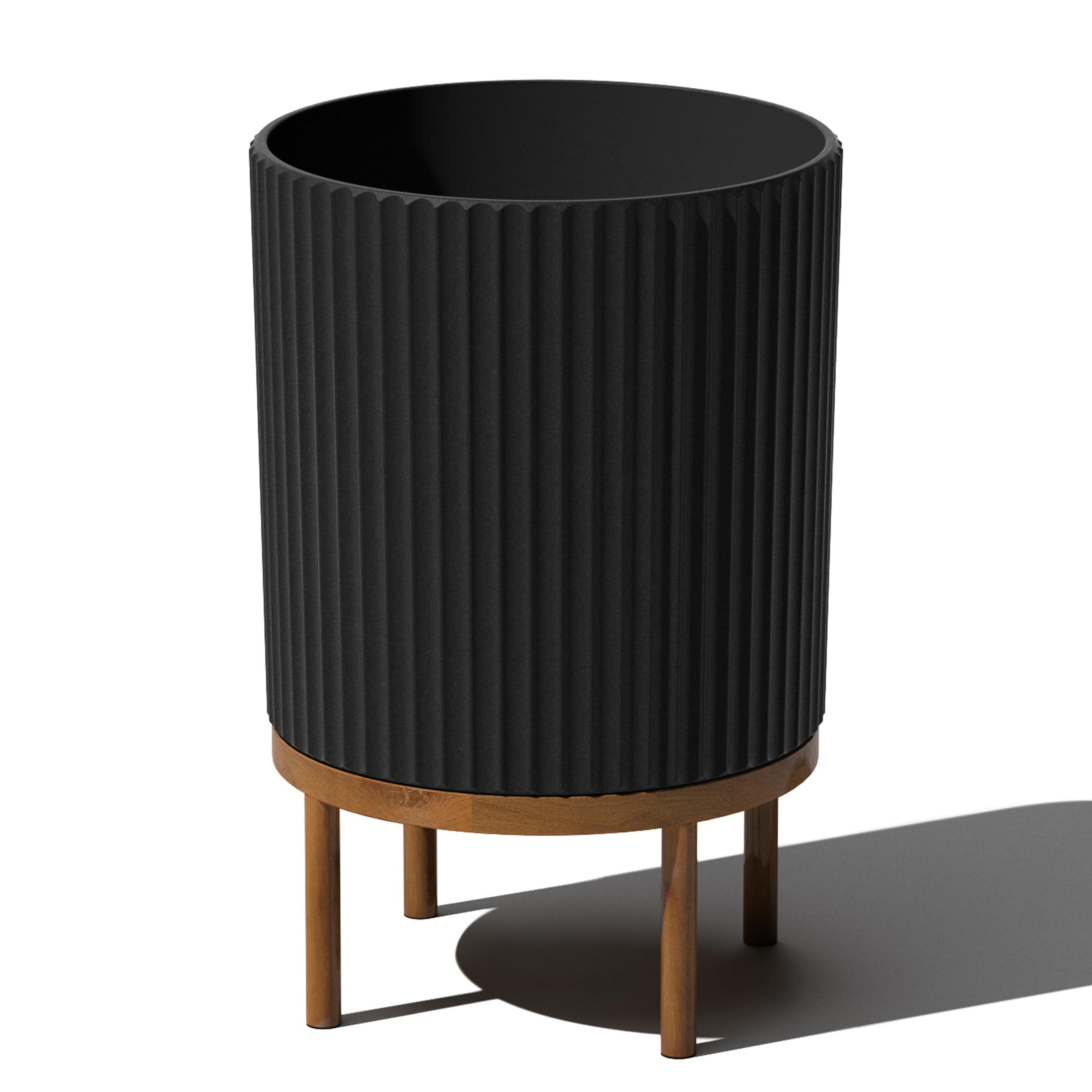 Veradek Demi Round Planter with Stand for Porch & Patio