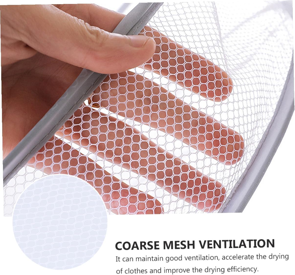 ibasenice 3pcs Clothes Drying Hangers with Sock Tuck Net Mesh, Flat Lay Sweater and Delicates Drying Rack for Home and Balcony Laundry Storage