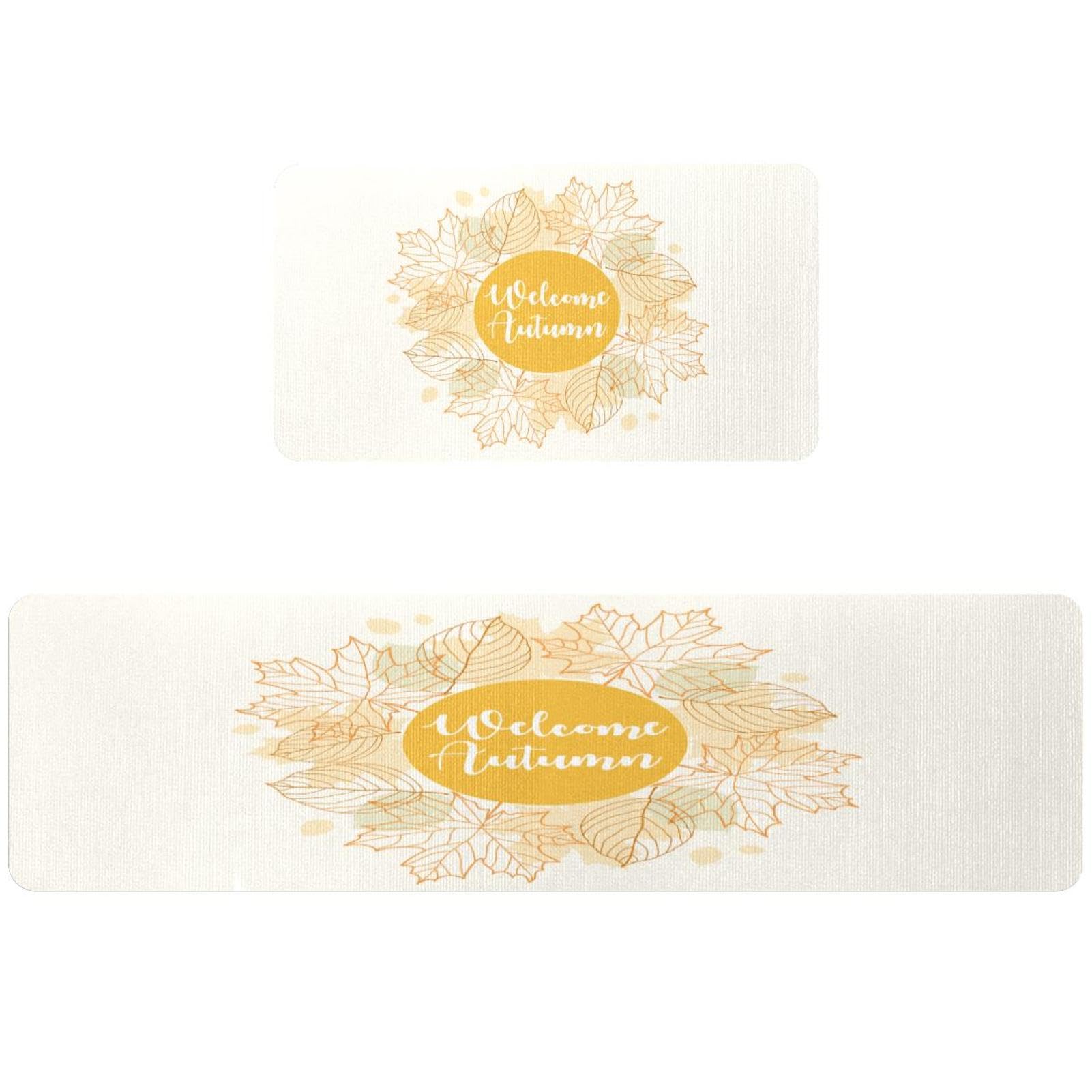 Tapete de cocina de 2 piezas ideal para decorar el pasillo y el cuarto de lavado en otoño