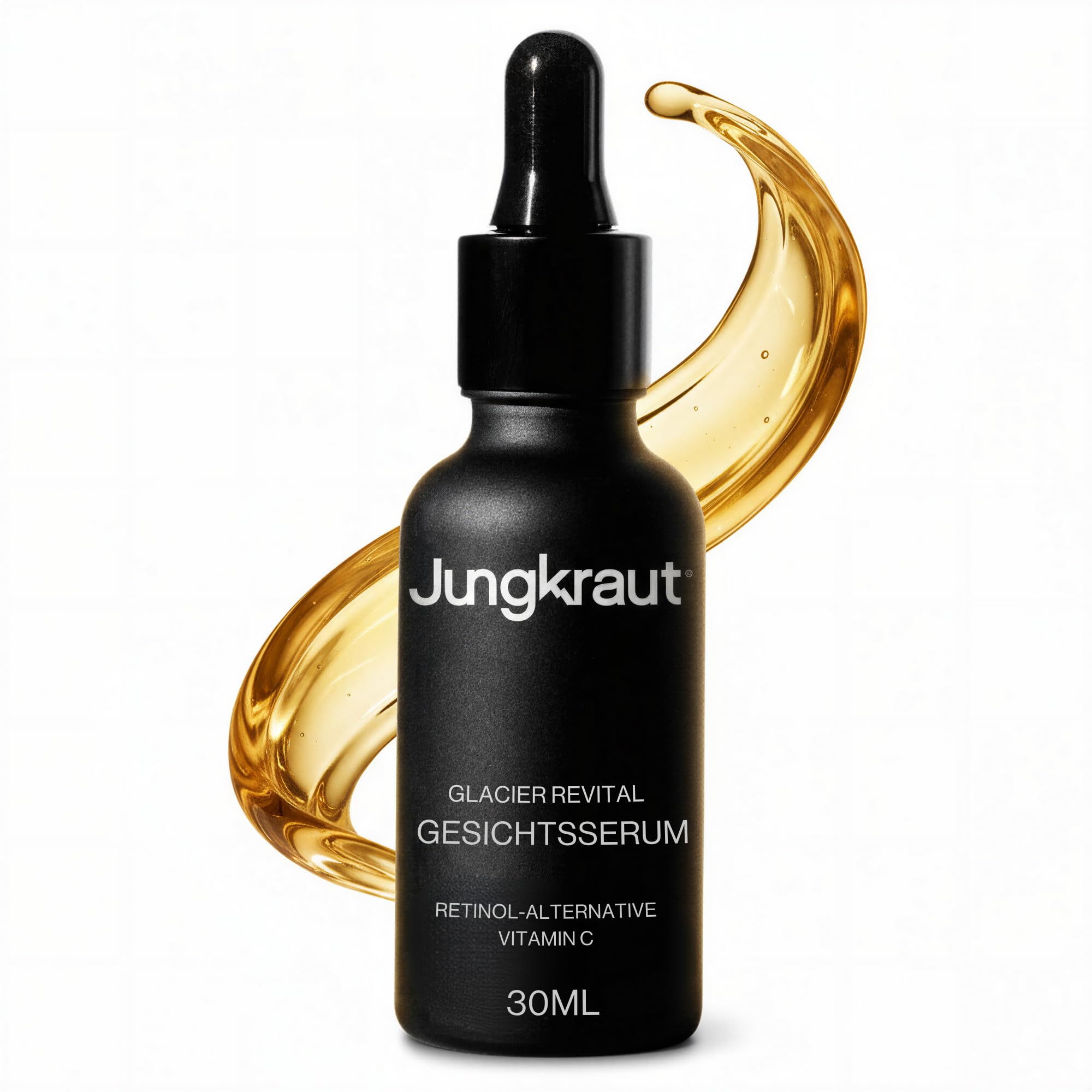 Glacier Revital serum do twarzy dla mężczyzn, 30 ml, retinol, witamina C, kwas hialuronowy, All-in-One Anti-Aging, drobne zmarszczki, pory, naturalnie wegańskie, wyprodukowane w Szwajcarii
