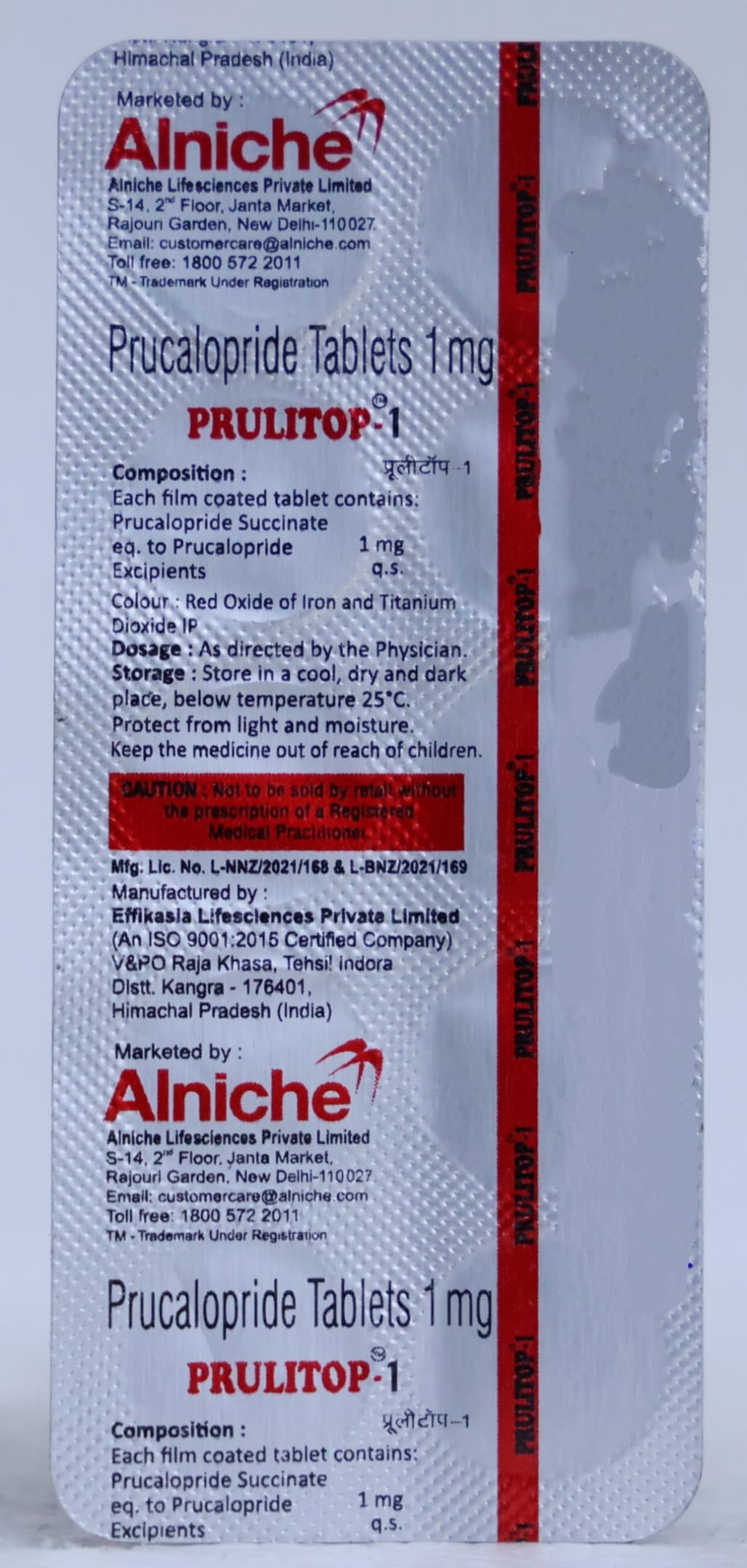 Prulitop - 1mg - Strip of 10 Tablets