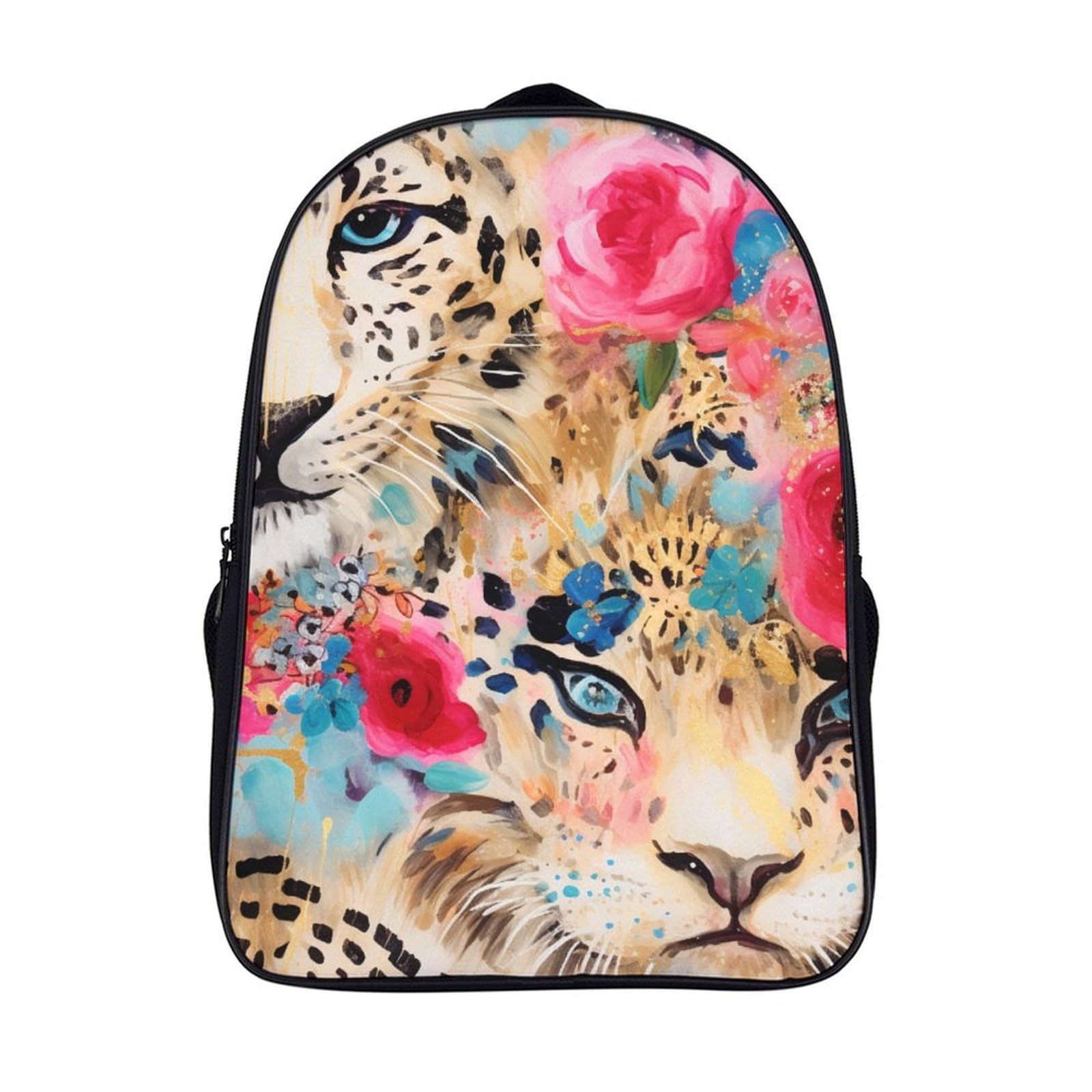 Sac à dos enfant léopard imprimé 3D relief, cartable ergonomique 40cm
