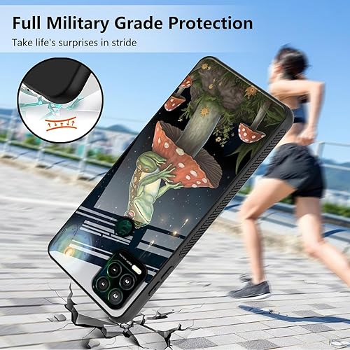 Miniatura 5 de Funda para teléfono Motorola Moto G Stylus 5G 2021 con protector de pantalla, carcasa trasera de vidrio templado, silicona suave, protección