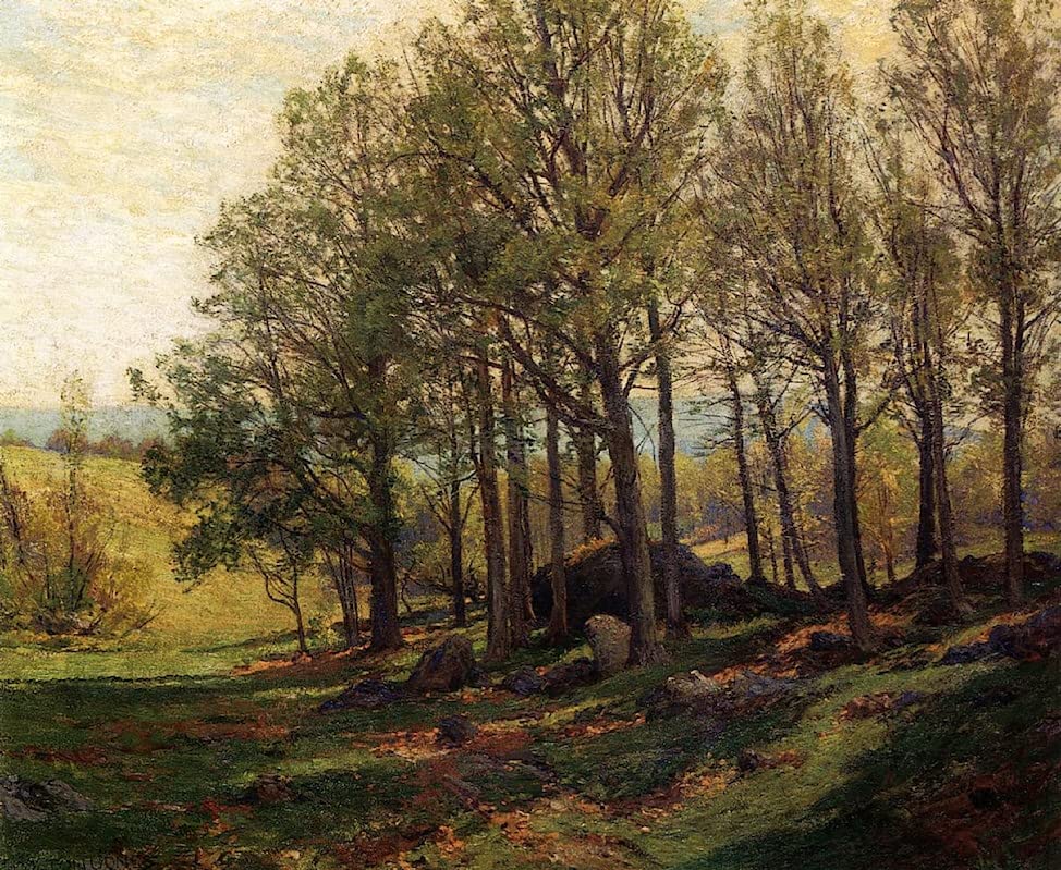 Tableau toile paysage de printemps Hugh Bolton Jones affiche art 60x90cm