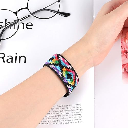 Miniatura 6 de TOYOUTHS Paquete de 2 bandas compatibles con Fitbit Versa 3 bandas de repuesto para Fitbit Sense, correa elástica de nailon, para mujeres y hombres,