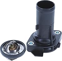 MotoRad 195° Thermostat Kit with Housing & Seal - OEM Quality Copper Construction for Precise Engine Cooling