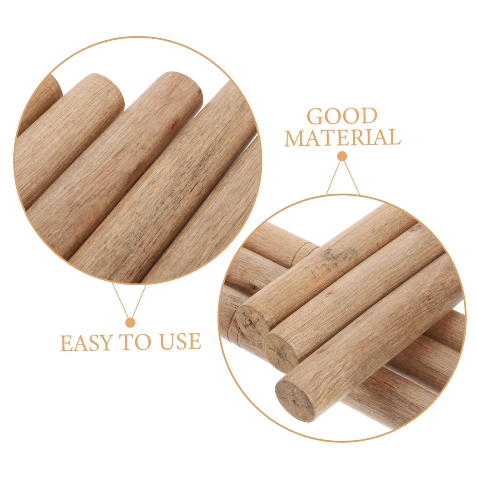 Toddmomy Manico in Legno Sostitutivo per Attrezzi Agricoli 6 Pezzi Manico Legno Versatile per Zappe e Badili per Arredi e Giardinaggio