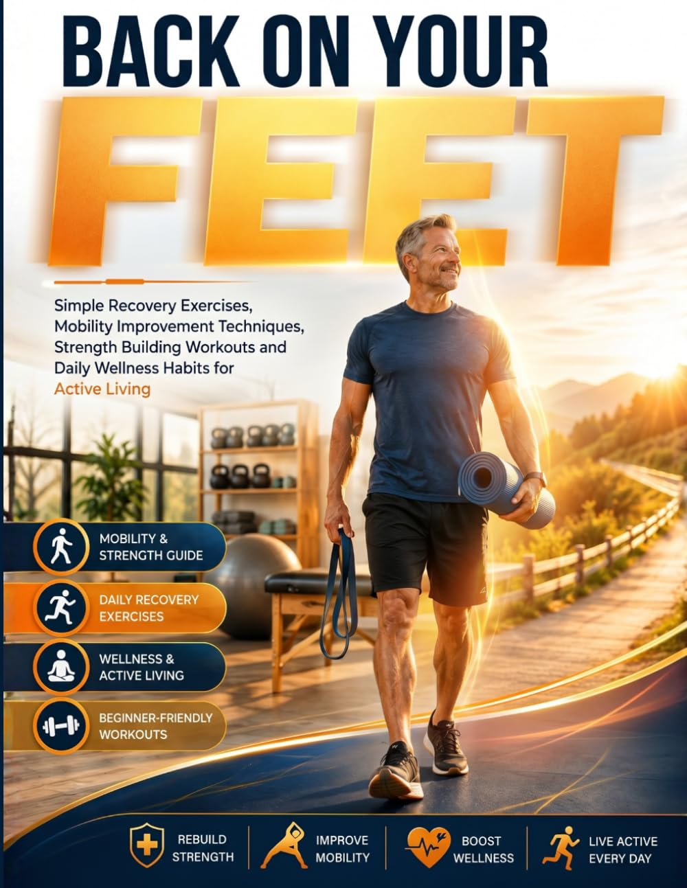 BACK ON YOUR FEET: Simple Recovery Exercises, Mobility Improvement Techniques, Strength Building Workouts and Daily Wellness Habits for Active Living