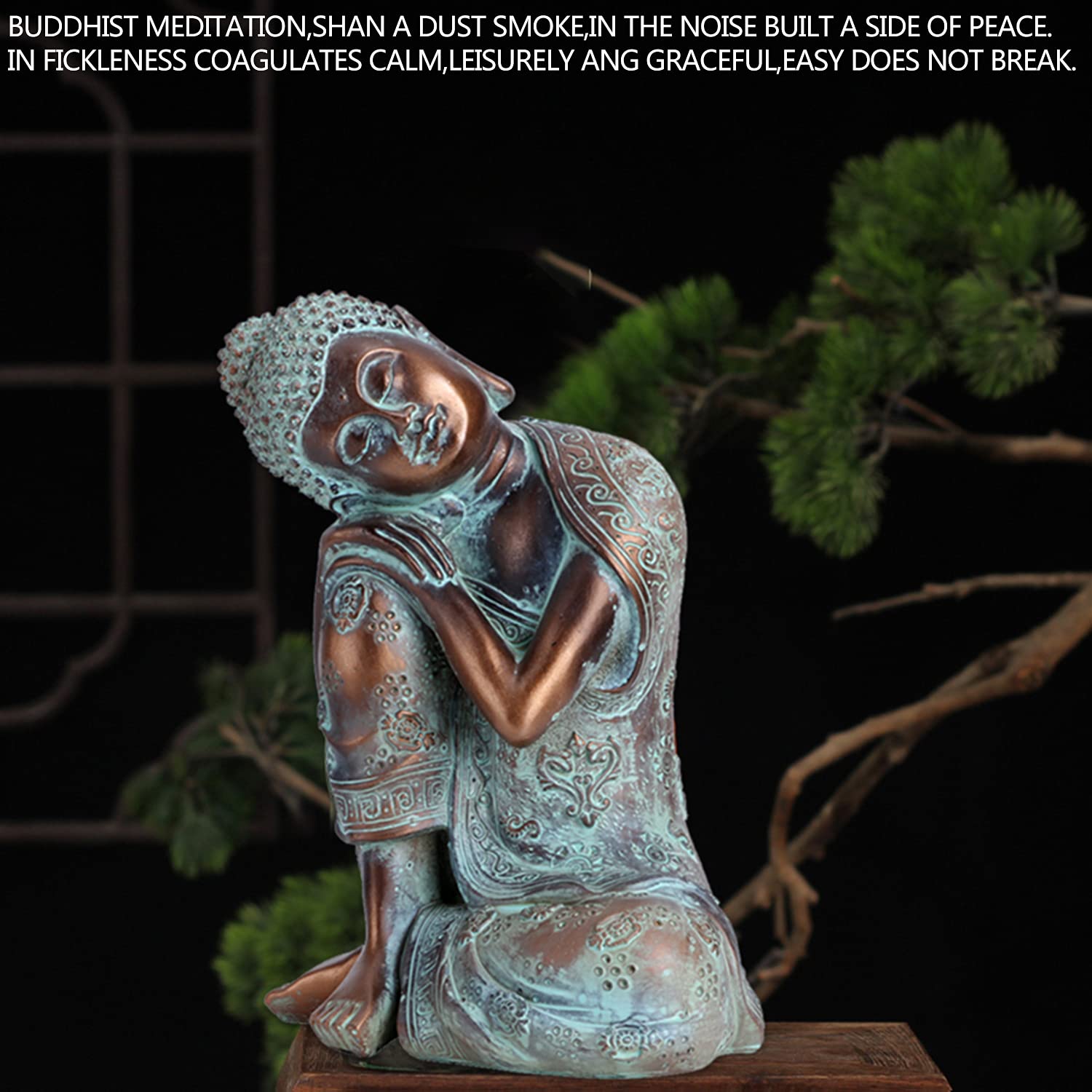 Estatua de Buda Estilo Sudeste Asiático - Escultura Pintada a Mano para Meditación, Yoga, Zen - Decoración Hindú y de Asia Oriental