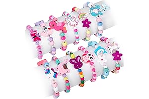 G.C Girls Bracelets Ages 4-6: 12-Pack Fun and Colorful Bracelets for Kids...