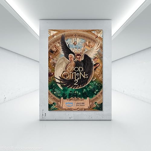 Miniatura 7 de BORIZ Póster de Good Omens - Póster decorativo para pared, para sala de estar, dormitorio, 12 x 18 pulgadas (11.8 x 17.7 in)