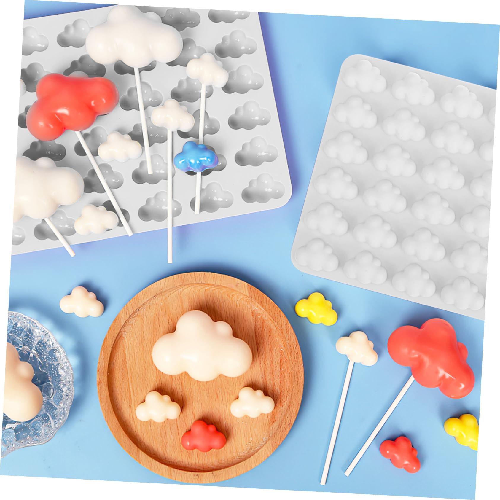 Abaodam 5pièces Moule Réutilisable Pour Bonbons Et Gelées Accessoire Multi-fonction Pour Gâteaux Et Pour Boulangeries Et Fêtes