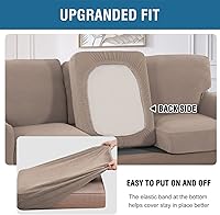 Vista 35 de H.VERSAILTEX Multi-Pieces Sofa Covers Stretch Couch Covers Form Fitted Seats and Back Cushions Covers