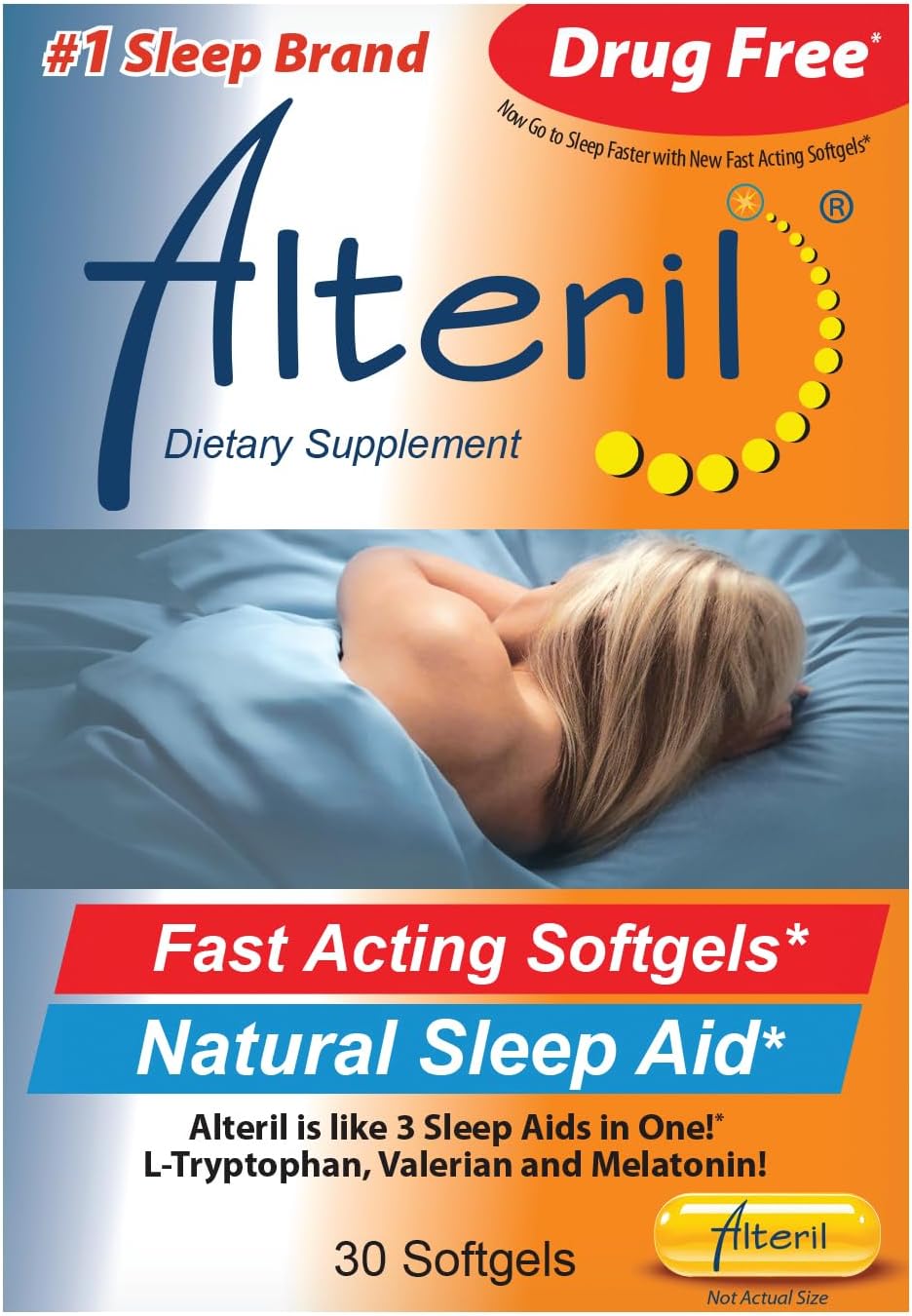 Alteril Natural Sleep Aid Fast Acting Softgels 30ct