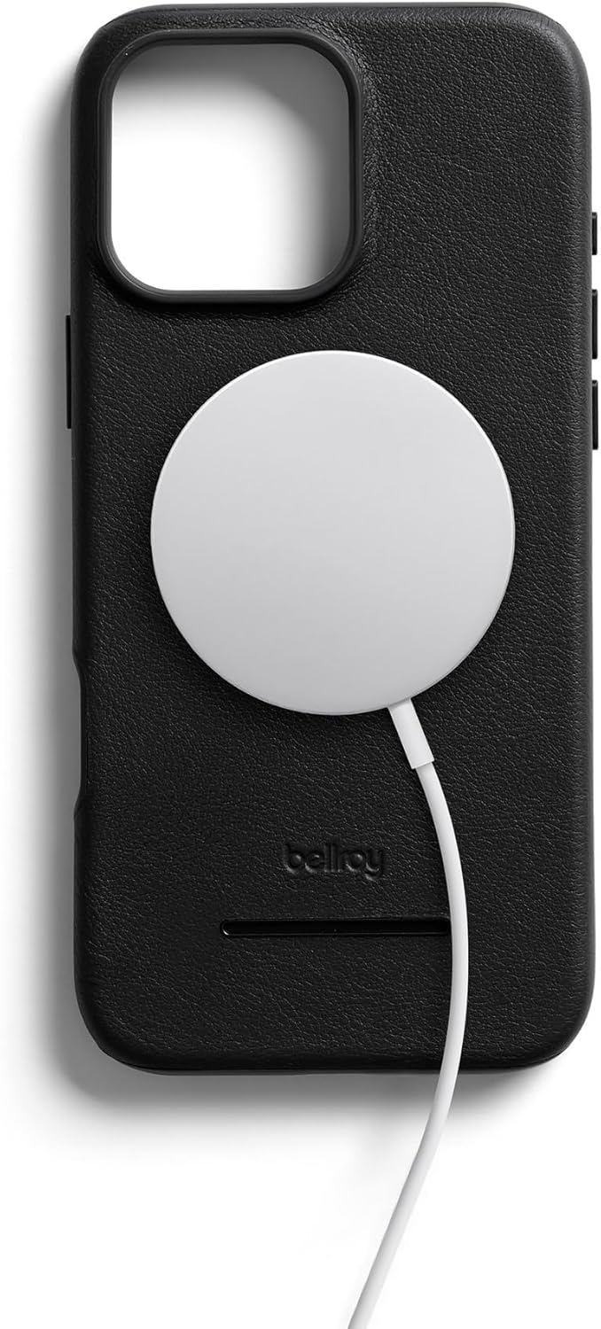Bellroy Mod Phone Case + Wallet for iPhone 16 Pro Max (Slim Leather iPhone case, Phone Wallet) - Black