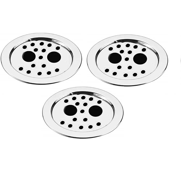 Buy FABULUX Grating Double Hole Round Lock Stainless Steel Plain with