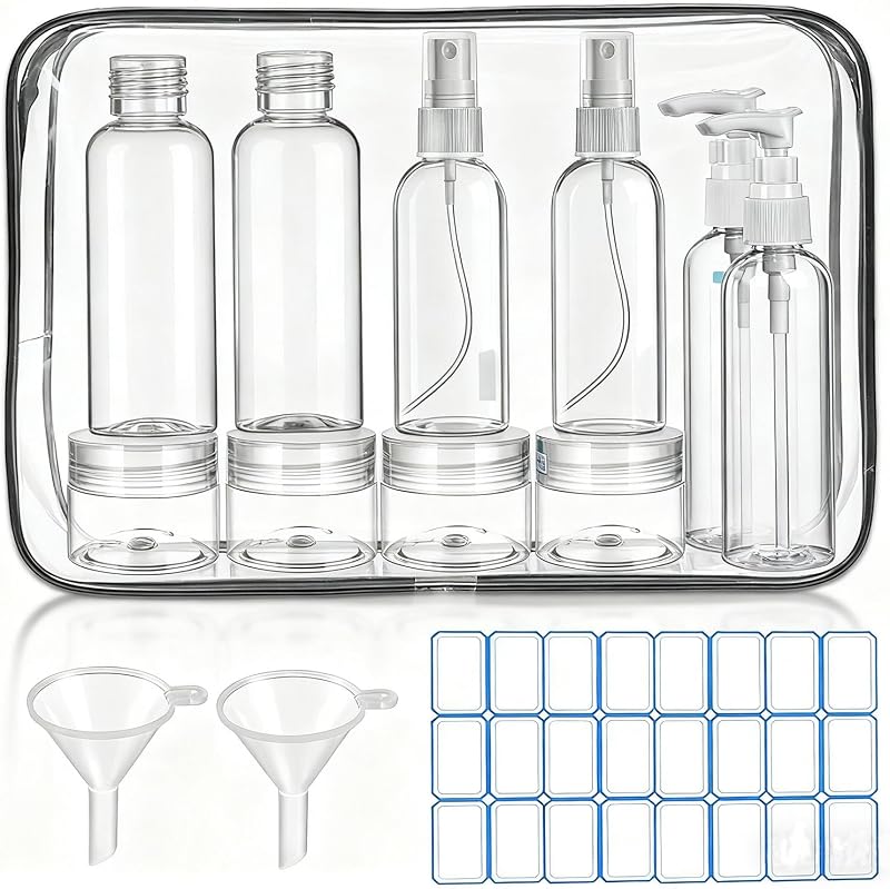 Frascos recarregáveis para viagem DTDNZKN, conjunto com 10 unidades