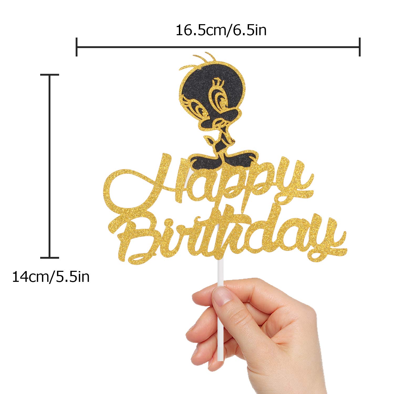 Cartoon Tweety Happy Birthaday Cake Topper Celebrate Baby Shower